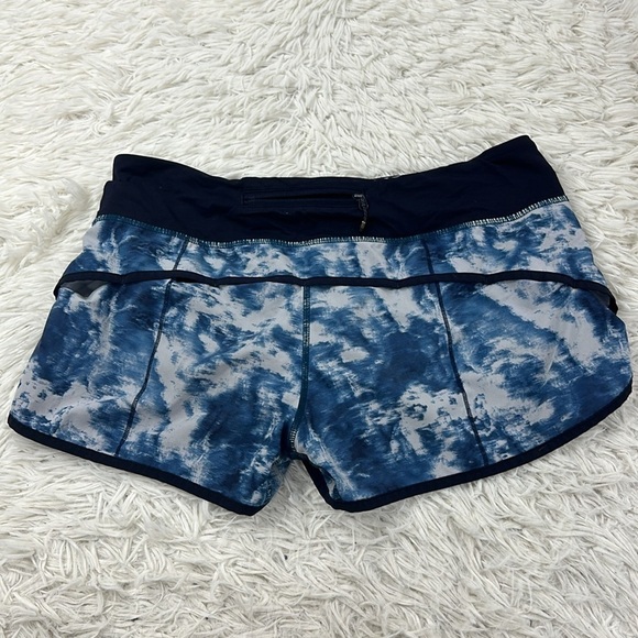 Lululemon Run: Speed Short Sea Side Silver Fox Alberta Lake / Naval Blue - Picture 4 of 6